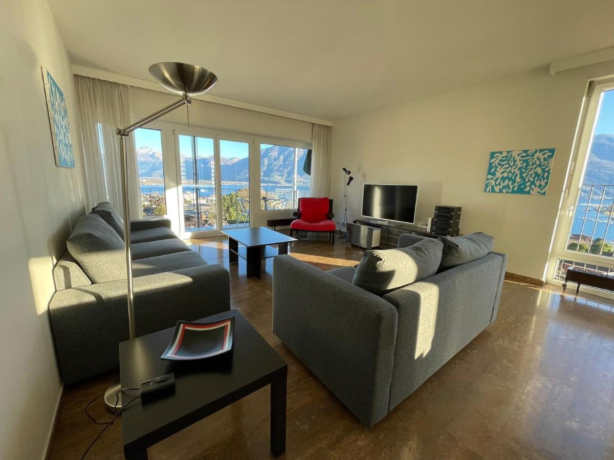 Lichtdurchflutete Ferienwohnung Mit Panorama-Sicht Und Schwimmbad/Sauna Muralto Экстерьер фото